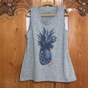 Abercrombie Girls Pineapple Graphic Tank Top